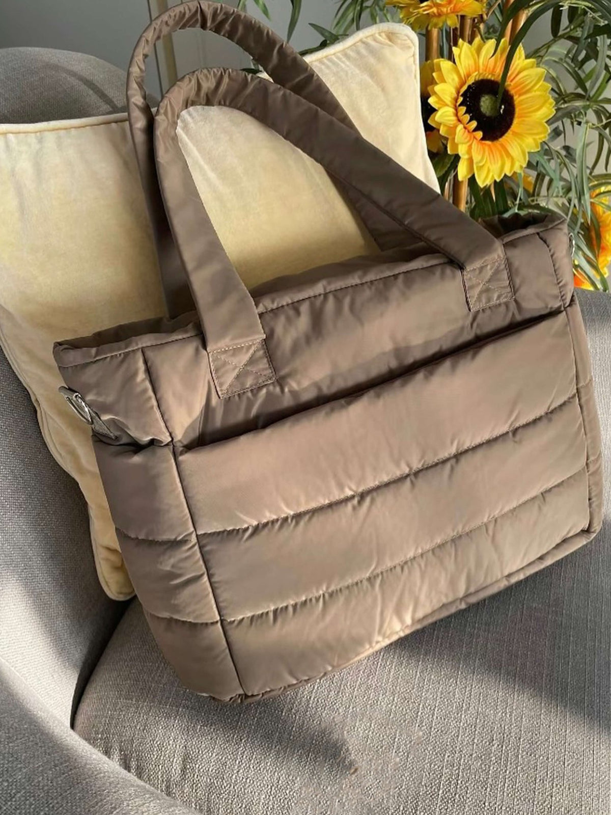 SEAME - Alex Puffer Tote Bag Black Regular