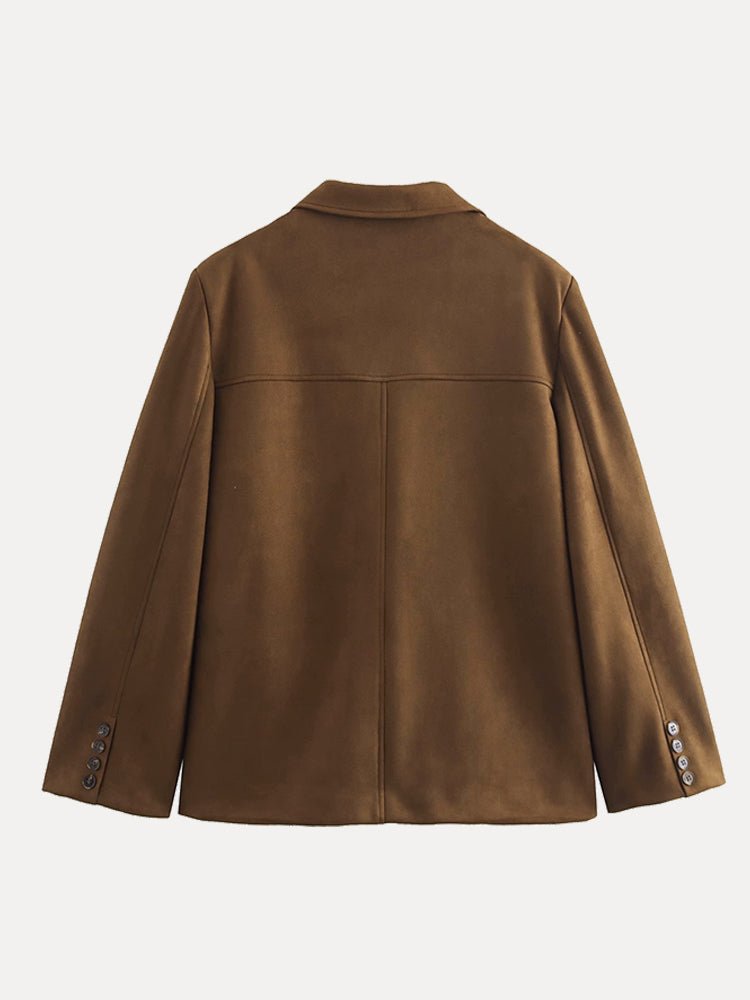 SEAME - Allison Suede Blazer Brown M