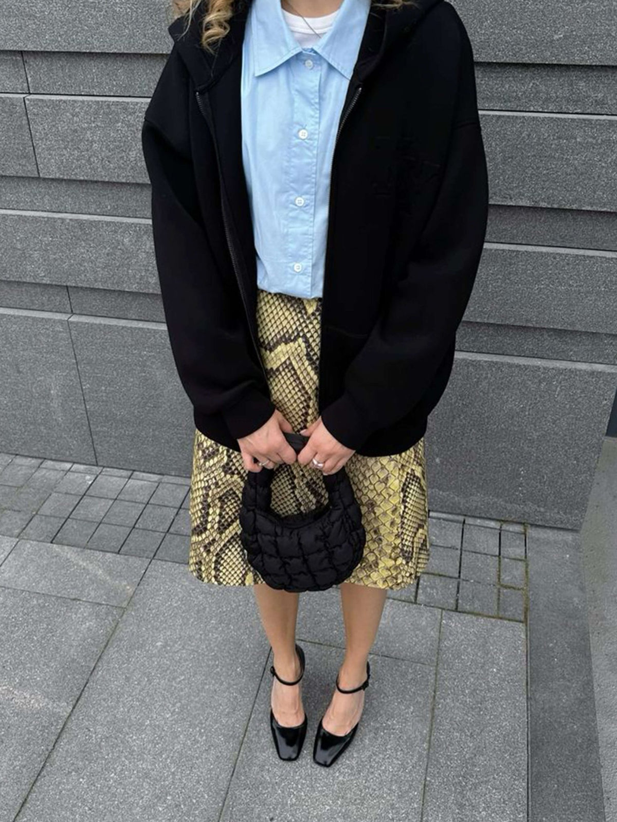 SEAME - Cloudy Puffer Bag Black Regular