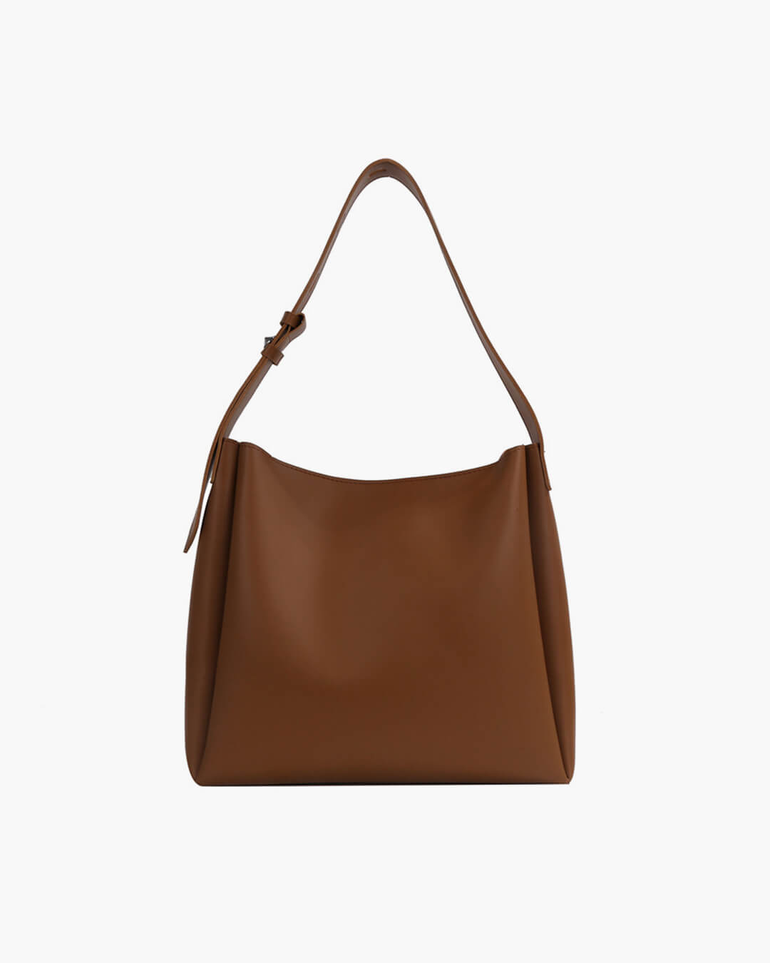 SEAME - Cynthia Vegan Leather Shopper Bag Brown Regular
