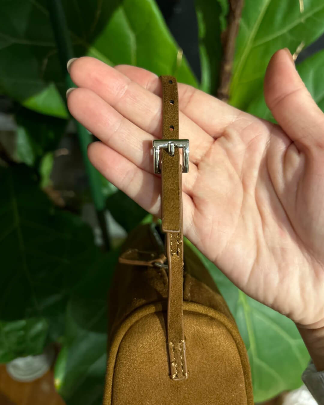 SEAME - Ellaine Suede Mini Shoulder Bag Beige Regular