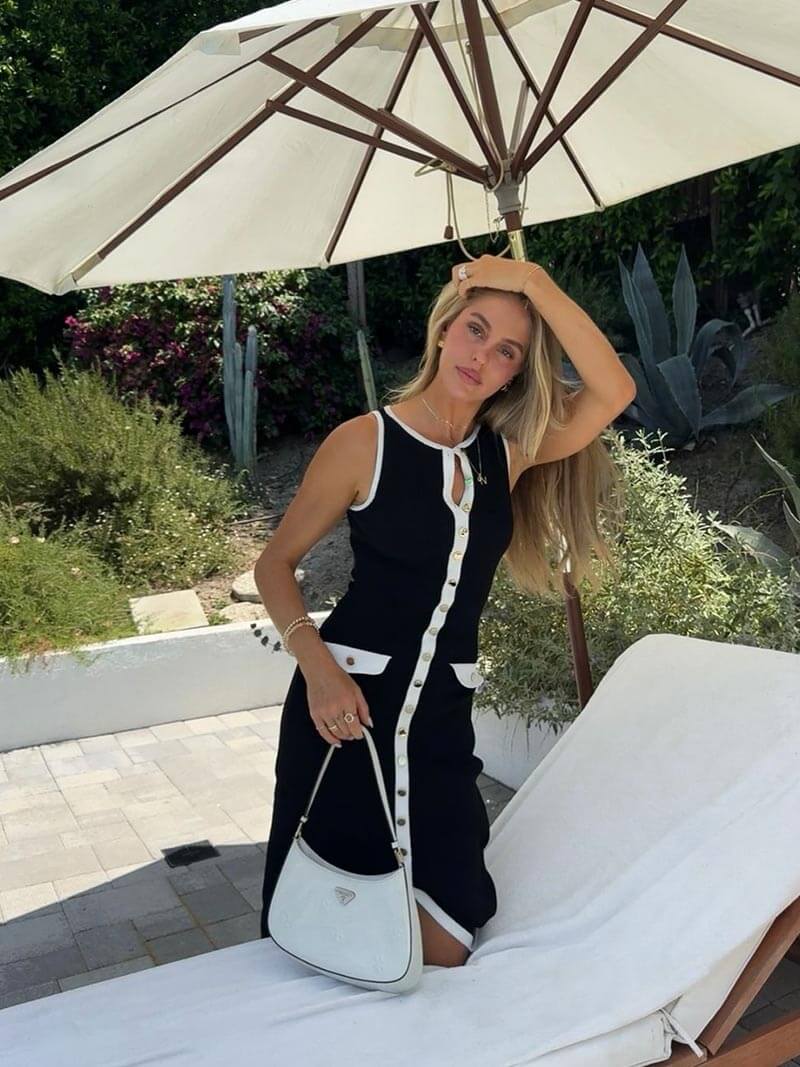 Seame - Georgia Maxi Dress Navy S