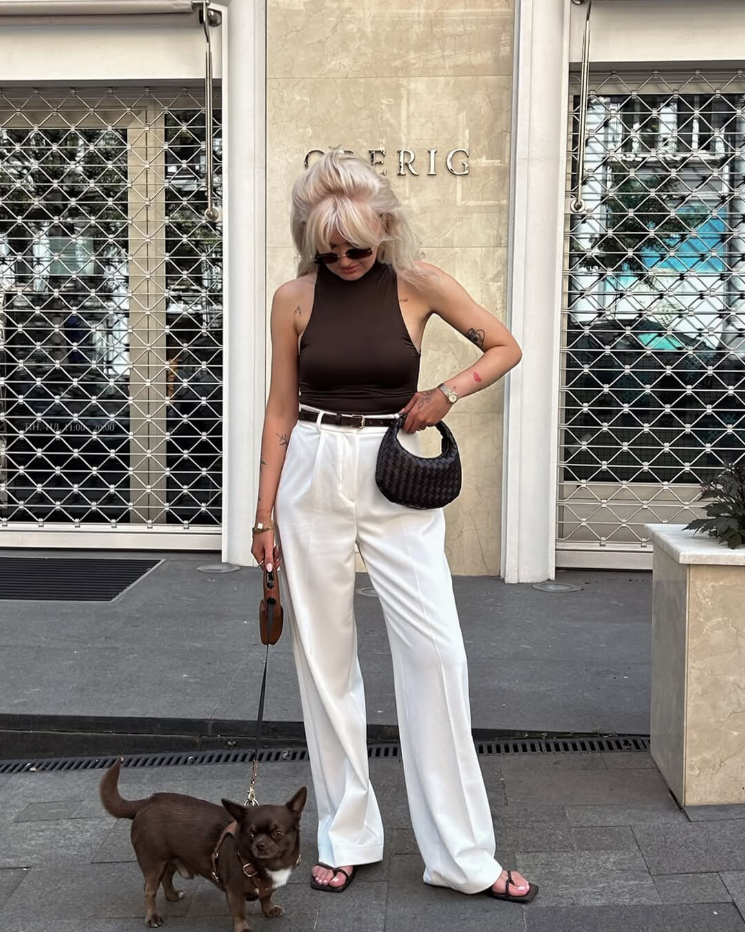 SEAME - Jessy Woven Hobo Mini Bag Black Regular