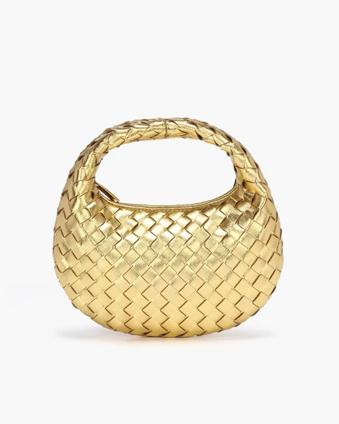 SEAME - Jessy Woven Hobo Mini Bag Gold Regular