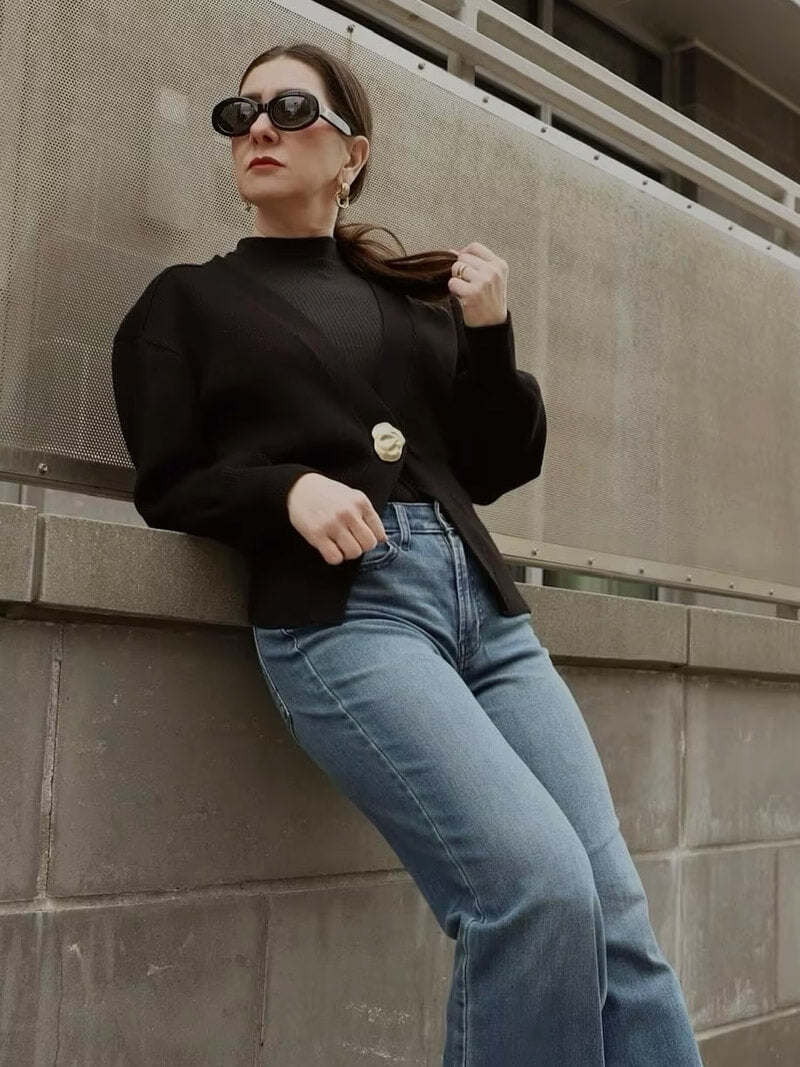 Seame - Lyra Knitted Cardigan Brown S