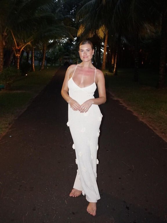 Seame - Sofia maxi dress White S