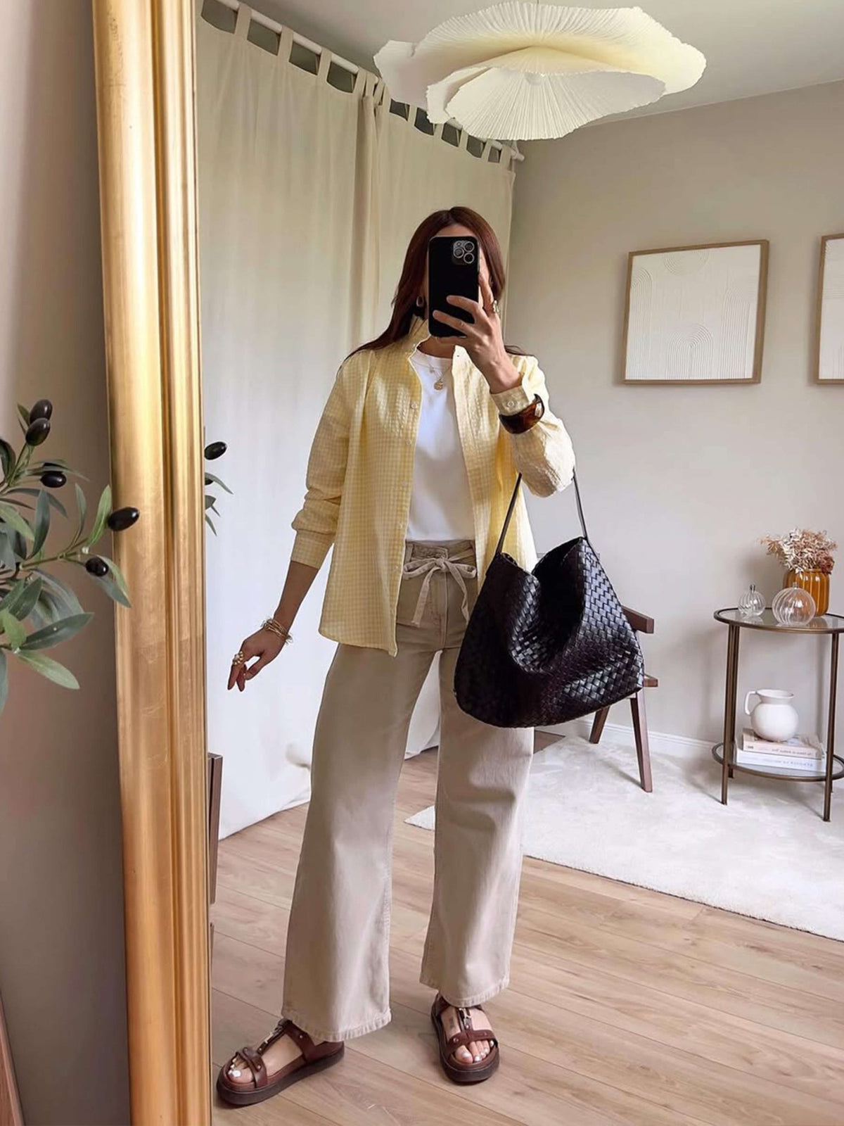 Seame - Sylvia Woven Tote Bag Brown Regular