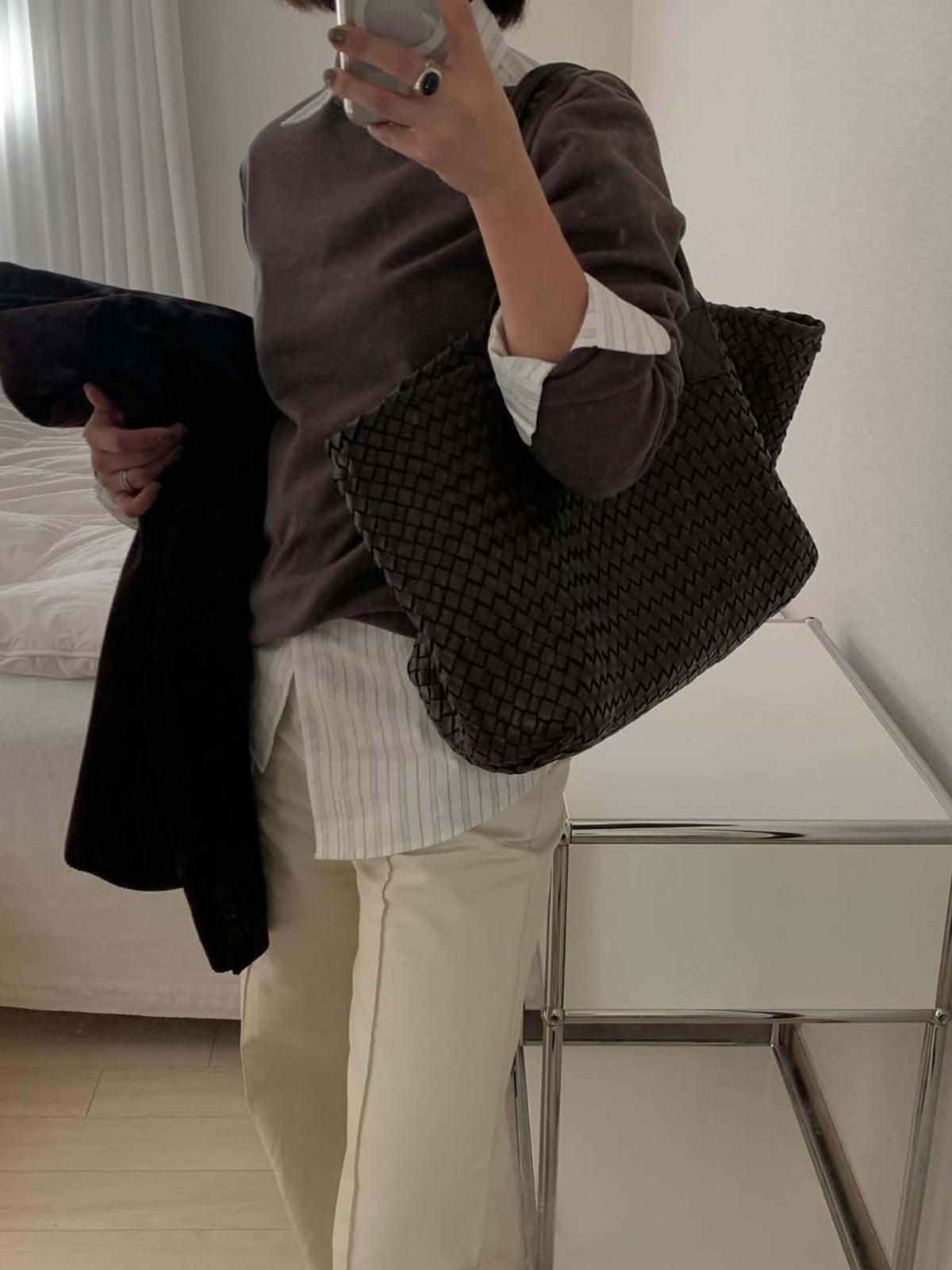 Seame - Zarina Woven Bag Black Regular