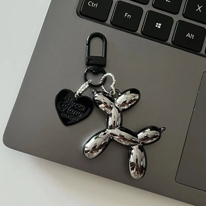 SEAME - Cute Bubble Dog Keychain Black