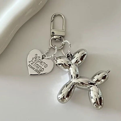 SEAME - Cute Bubble Dog Keychain Silver