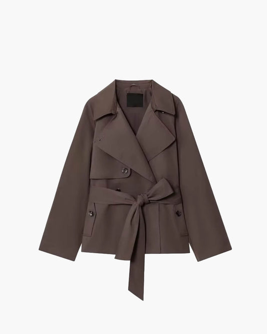 SEAME - Juliet Trench Coat Chocolate Brown XS