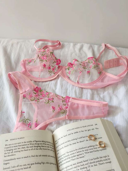 Seame - Kyla Lingerie Set Pink S
