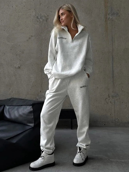 SEAME - Lila Oversized Tracksuit Set Grey S