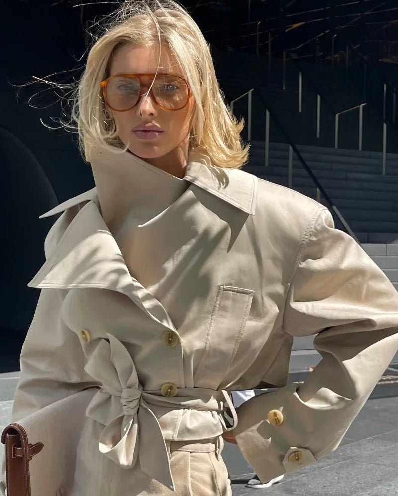 SEAME - Noelle Trench Coat Beige S