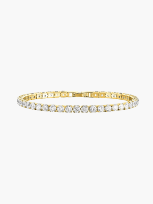 Seame - Tennis Bracelet gold 4 mm